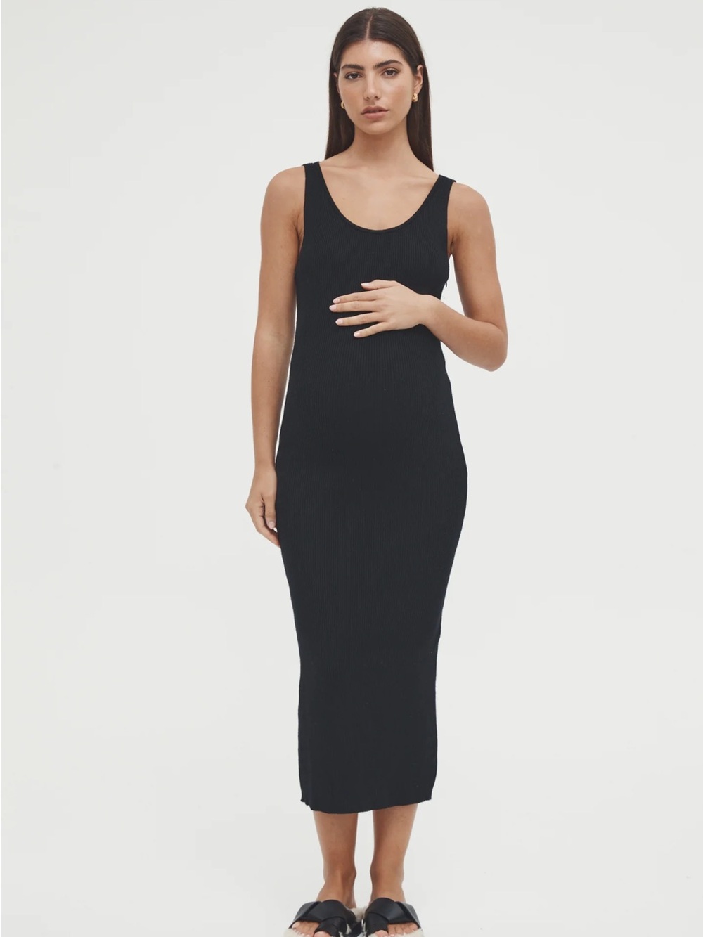 Coastline Knit Dress II - Black